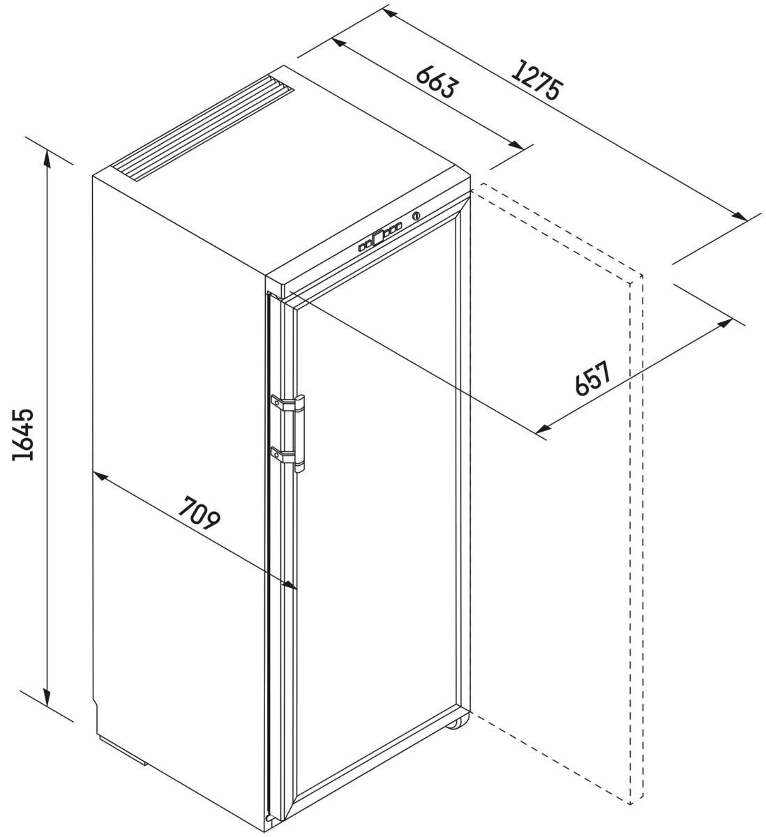 WKb 4112 BARRIQUE WINE STORAGE (MAX.168 BOTTLES)